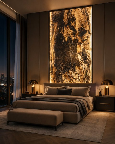 Fornir Kamienny Autumn Rustic XXL 122x280x0,2 cm Transparentny
