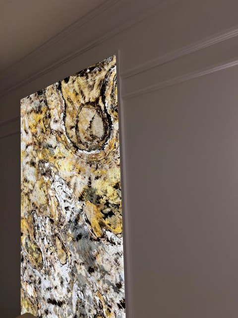 Fornir Kamienny Indian Autumn XXL 122x244x0,2 cm Transparentny