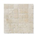 Kamień Dekoracyjny Elewacyjny Trawertyn Classic Mix Mozaika 4,8x4,8 cm