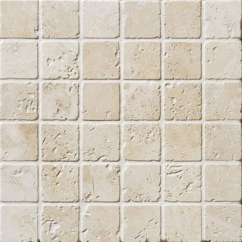 Kamień Dekoracyjny Elewacyjny Trawertyn Classic Mix Mozaika 4,8x4,8 cm
