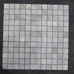Kamień dekoracyjny Marmur Tundra Grey Mozaika 4,8x4,8x1 cm