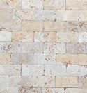 Kamień dekoracyjny trawertyn Ivory Classic Mix 7,5x15