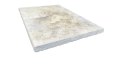 Trawertyn 3cm Kamień brzegowy Silver Greige Ash 40,6x61 | Obrzeża do basenu Bullnose