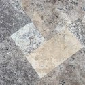 Trawertyn Silver Latte Greige Bębnowany French Pattern 3cm 1kpl= 0,742m2 | Komplet Rzymski