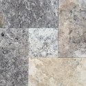 Trawertyn Silver Latte Greige Bębnowany French Pattern 3cm 1kpl= 0,742m2 | Komplet Rzymski