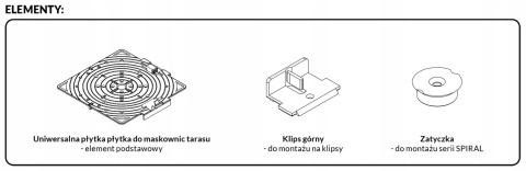 Uniwersalna płytka do maskownic tarasu