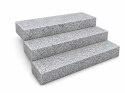 Blok Schodowy Granitowy G602 Płomieniowany z Łupanym Frontem 135x35x15 cm