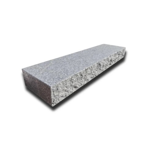 Blok Schodowy Granitowy G602 Płomieniowany z Łupanym Frontem 135x35x15 cm