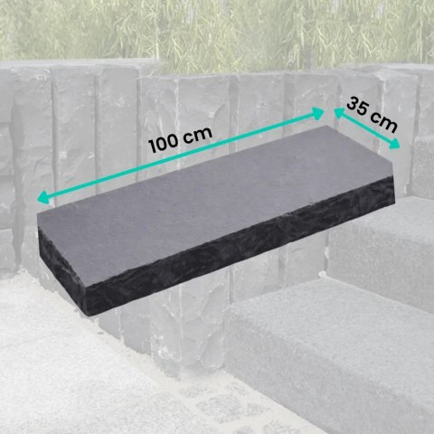Blok Schodowy Kadappa Black Limestone 100x35x15 cm