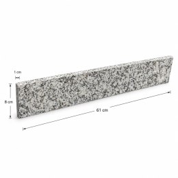 Cokół granitowy polerowany G602 61x8x1 cm