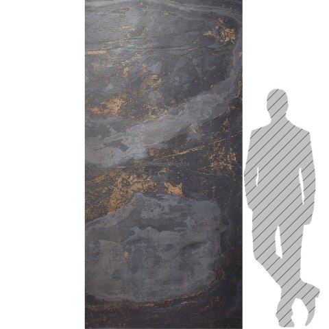 Fornir Kamienny Black Slate Gold 122x280x0,2 cm