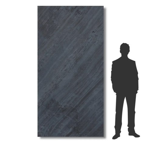 Fornir kamienny Line Black XXL 122x280x0,2 cm