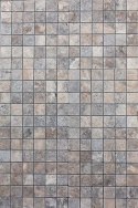 Kamień dekoracyjny trawertyn Ash Argent Mix Bębnowany Mozaika 4,8x4,8x1 cm