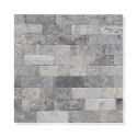 Kamień dekoracyjny trawertyn Ash bębnowany 7,5x30,5x1 cm