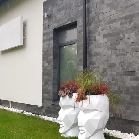 Kamień elewacyjny-dekoracyjny Łupek Black Slate Brick 10x30