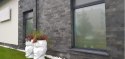 Kamień elewacyjny-dekoracyjny Łupek Black Slate Brick 10x30
