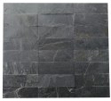 Kamień elewacyjny-dekoracyjny Łupek Black Slate Brick 10x30