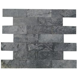 Kamień elewacyjny-dekoracyjny kwarcytowy Silver Grey Brick 10x30