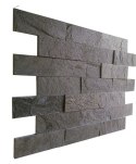Kamień elewacyjny-dekoracyjny kwarcytowy Silver Grey Brick 10x30
