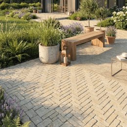 Kostka brukowa Tandur Yellow Limestone Bębnowany 5x20x5 cm