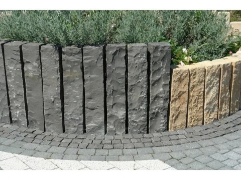 Ogrodowa Palisada Łupana G690 Bazalt Black 100x10x10 cm