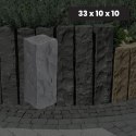 Ogrodowa Palisada Łupana G690 Bazalt Black 33x10x10 cm