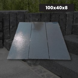 Palisada | Opornik Wapienne Kadappa Black Limestone 100x40x7-9 cm