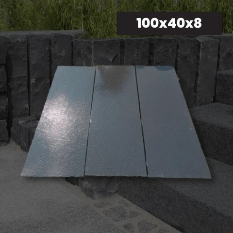 Palisada | Opornik Wapienne Kadappa Black Limestone 100x40x7-9 cm