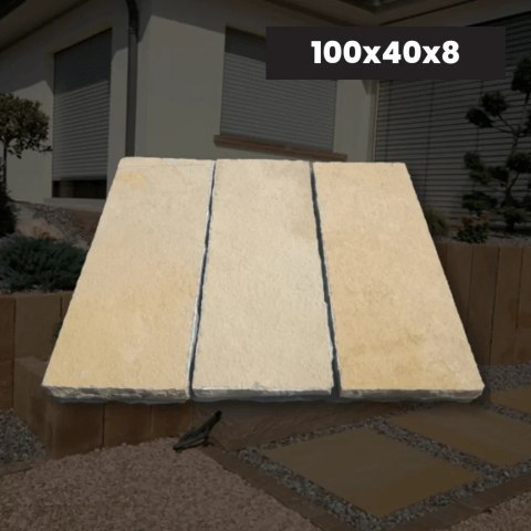 Palisada | Opornik Wapienne Tandur Yellow Limestone 100x40x7-9 cm