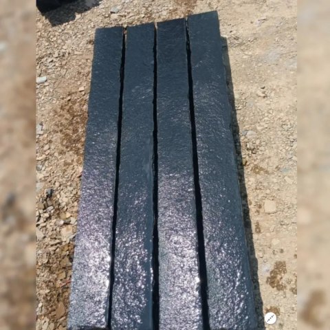 Palisada łupana | Obrzeże Wapienne Kadappa Black Limestone 100x10x10 cm