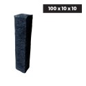 Palisada łupana | Obrzeże Wapienne Kadappa Black Limestone 100x10x10 cm