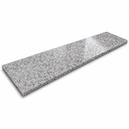 Parapet Stopnica granitowa szara polerowana G602 135x33x2 Bianco Sardo