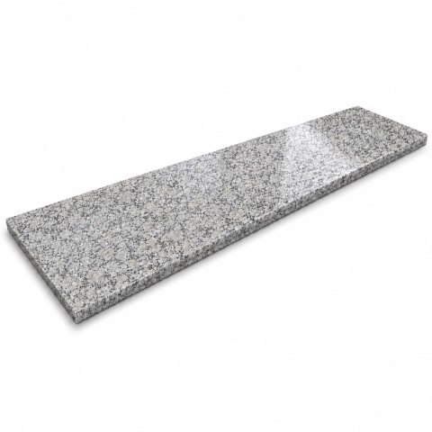 Parapet Stopnica granitowa szara polerowana G602 135x33x2 Bianco Sardo