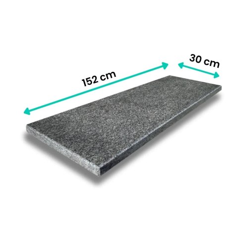 Parapet granitowy polerowany Oxford 152x30x2 cm