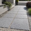 Płyta drogowa granitowa szara płomieniowana Bianco Sardo G602 60x60x6 cm