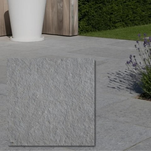 Płytka Tandur Grey Limestone Pół-szlifowana Bębnowana 20x20x1,5 cm