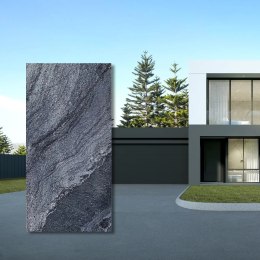 Płytka kwarcytowa Silver Grey szlifowana 60x30x1,2