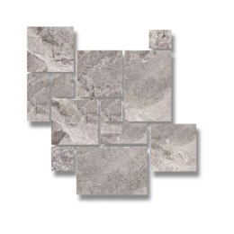 Płytka marmurowa 12 mm Atlantic Grey satynowa matowa modularna komplet = 0,742m2 | Komplet Rzymski