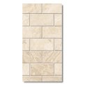 Płytka marmurowa 12 mm cegiełka Coffee White Brick 10x30 Queen Beige