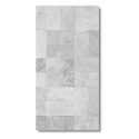 Płytka marmurowa Bębnowana Royal White 7,5x15x1 cm