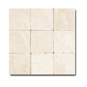 Płytka marmurowa Queen Beige | Coffee White Bębnowana 10x10x1 cm