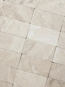 Płytka marmurowa Queen Beige | Coffee White Bębnowana 10x10x1 cm