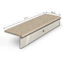 Schodek Granitowy G682 new 150x35x2 Stopnica Bullnose Płomieniowana