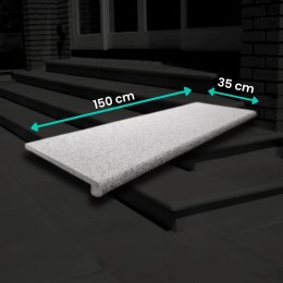 Schodek Granitowy Płomieniowany G603 150x35x2+2 stopnica Bullnose