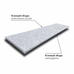 Stopnica Granitowa G602 płomieniowana 160x40x3 cm / 2 krawędzie wykończone