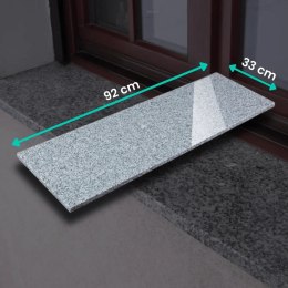 Stopnica / Parapet granitowy szary polerowany G603 New 92x33x2 cm