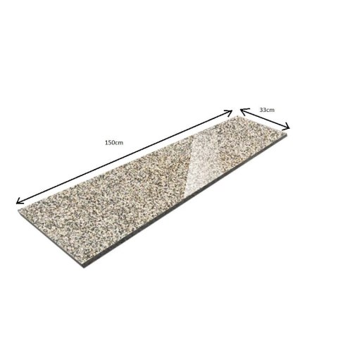 Stopnica granitowa beż polerowana G682 150x33x2 cm