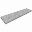 Stopnica granitowa szara płomieniowana G602 135x33x2 Bianco Sardo