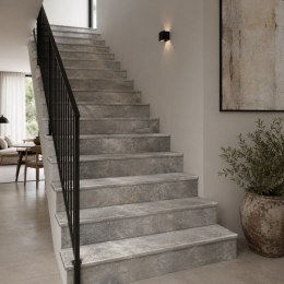 Stopnica kamienna Trawertyn Ash Argent Mix Szlifowany Bullnose 135x33x2 cm