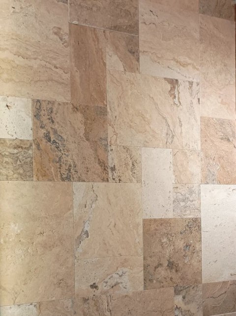 Trawertyn 12 mm Philadelphia Mix Szczotkowany Bębnowany 1kpl=0,742m2 | Komplet Rzymski